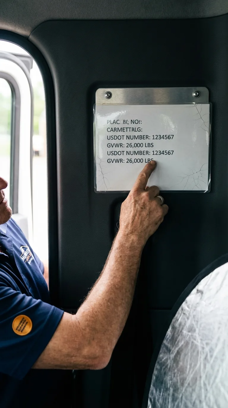 USDOT licensing placard verification in Crystal River